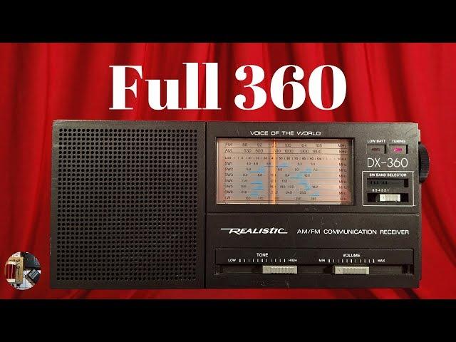 Realistic DX-360 AM FM LW Shortwave Portable Radio Review