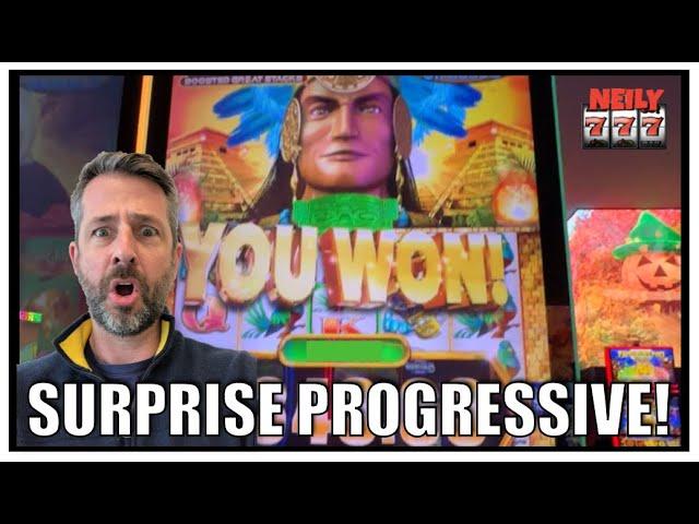 WOW! I actually got a FAT SURPRISE PROGRESSIVE after just only a few spins!