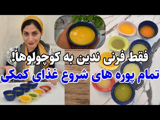 آموزش پوره های شروع غذای کمکی برای کودکان | غذای کودک