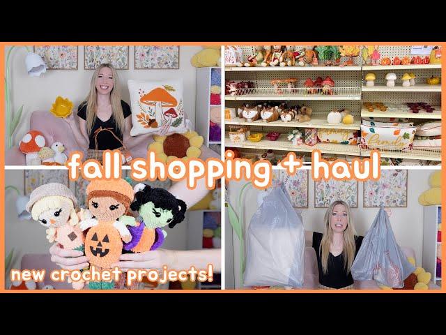 Crochet Vlog | Fall Shopping at Michaels + Haul / New Crochet Makes!