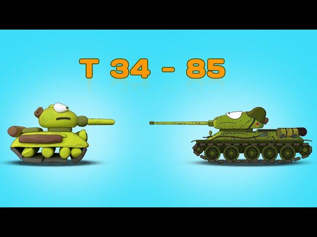 Лепим Танк Т 34-85 из ПЛАСТИЛИНА  Туториал на Стальных монстров  Polymer clay tank tutorial