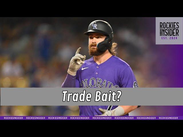 Why will the Rockies be shopping three players? Who are they and why might it be complicated?