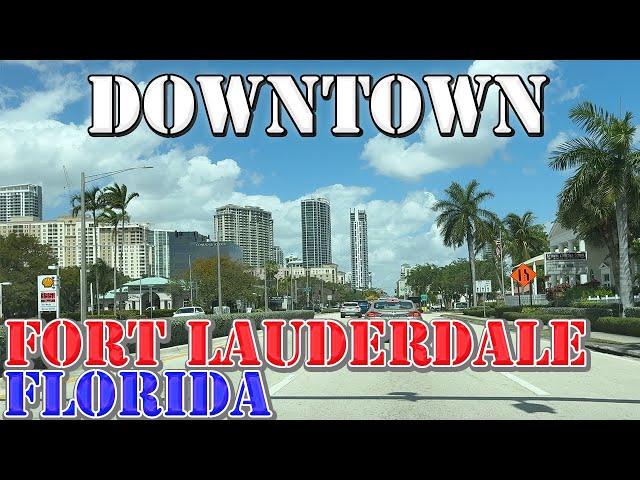 Fort Lauderdale - Florida - 4K Downtown Drive - 2024