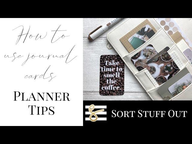 How to Use Journal Cards - Planner Tips - Planner Deco - Decorate your Bujo - Plan With Me