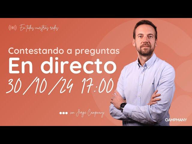  EN DIRECTO ¡Resuelve dudas laborales y de Seguridad Social con Jorge! 30/10/24 a las 17:00