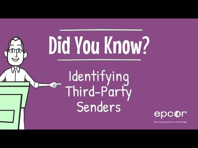 Identifying Third Party Senders