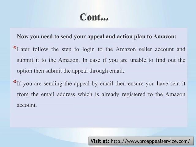 Write Amazon appeal letter with useful tips
