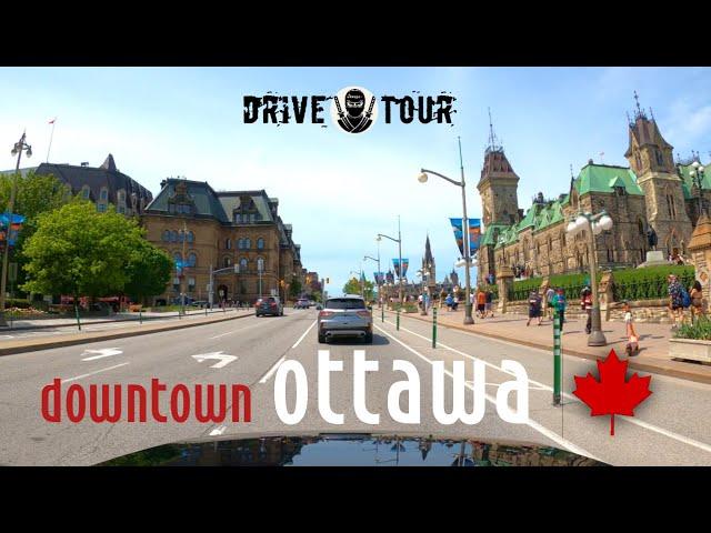 Driving Around Downtown OTTAWA  //  Canada’s Capital City  //  4K Drive Tour  //  2024