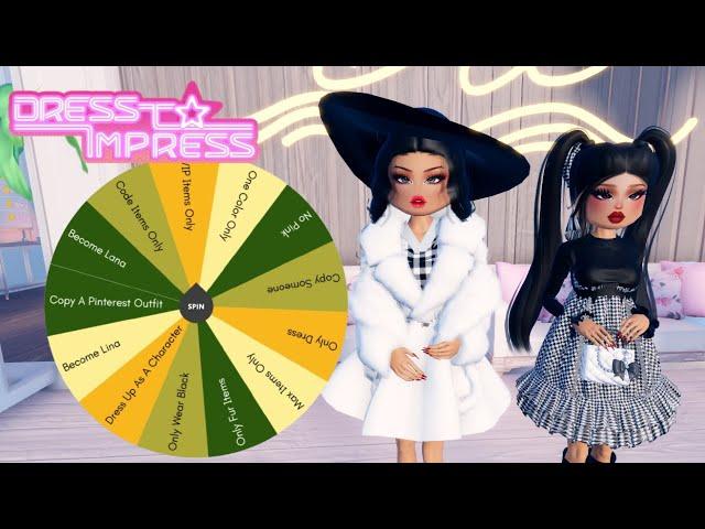 A WHEEL DECIDES HOW I PLAY DRESS TO IMPRESS  / DRESS TO IMPRESS  (Roblox)