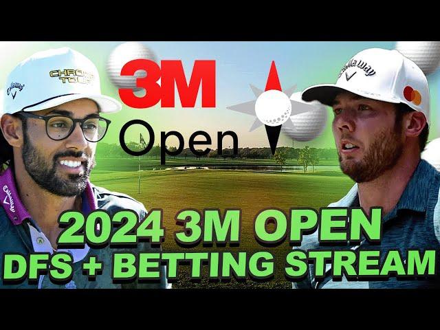 2024 3M Open DFS + Betting Livestream : GPP Strategy, Outrights, Prize Picks, + Underdog Props