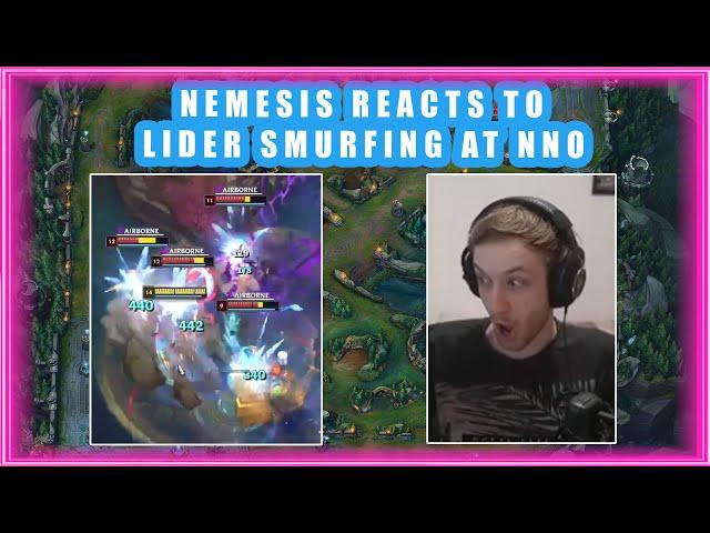 Nemesis Reacts to LIDER SMURFING on SYLAS at NNO 