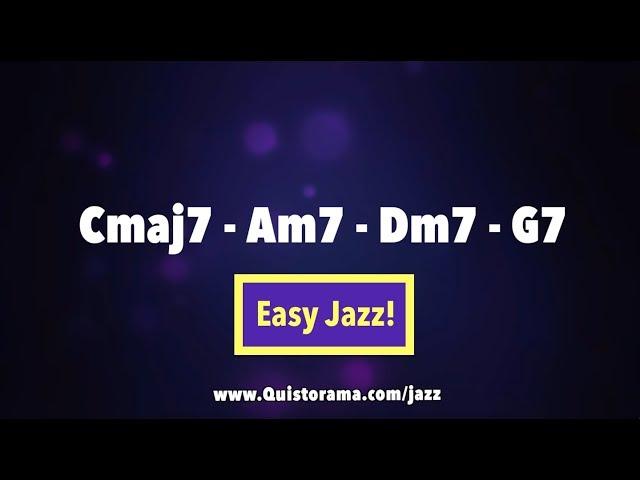 C Major Jazz Backing Track - Medium Swing 1-6-2-5