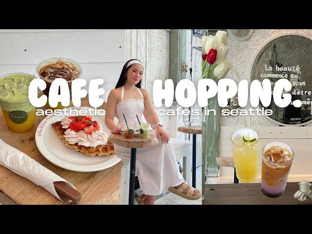 cafe hopping in seattle  aesthetic coffee shops, asian dessert cafes,  cool coffee drinks