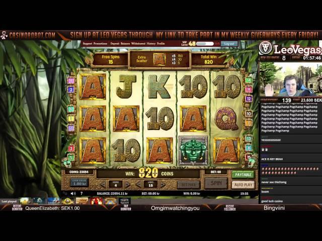 Big bonus win on Aztec idols slot