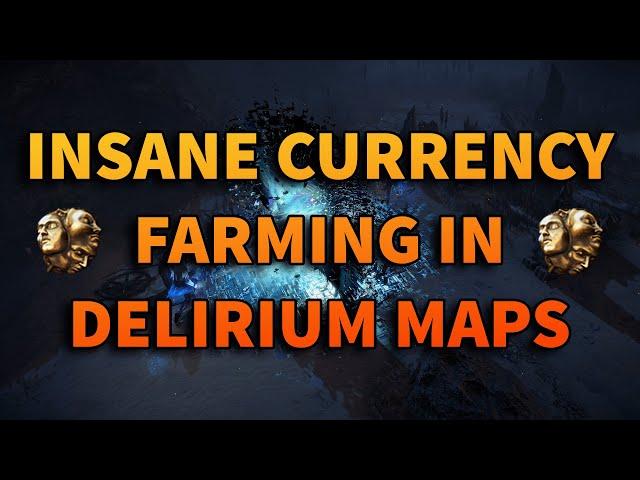 EASY Currency Farming With Delirium Maps For INSANE Profit! Path of Exile 3.10