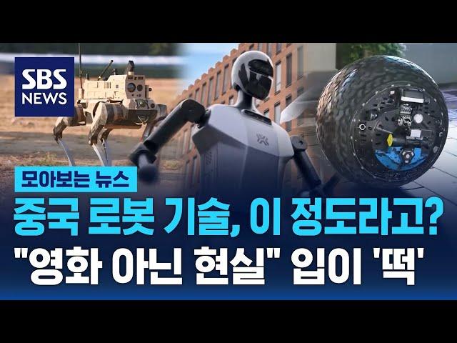 중국 로봇 기술의 충격적 현주소…"영화 아닌 현실" 입이 '떡' / SBS / 모아보는 뉴스