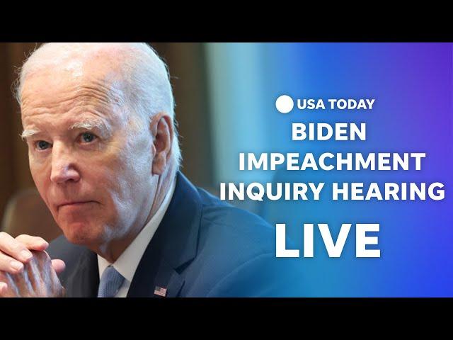 Watch live: House Republicans hold first impeachment inquiry hearing of President Biden