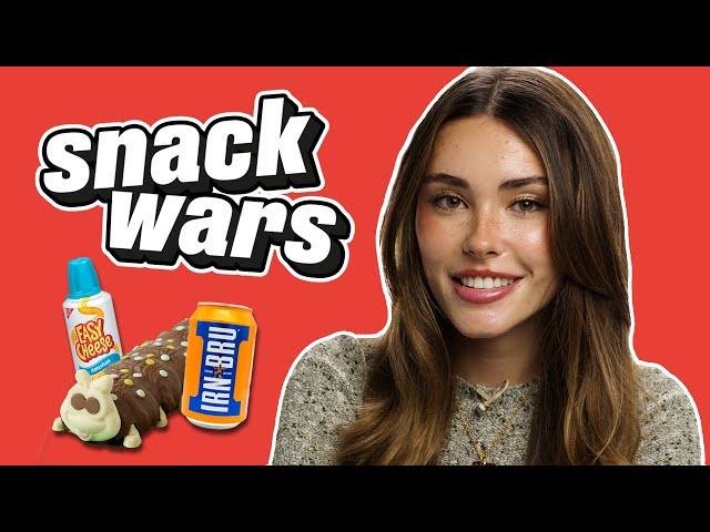 Madison Beer Becomes Queasy Reviewing UK and US Foods | Snack Wars