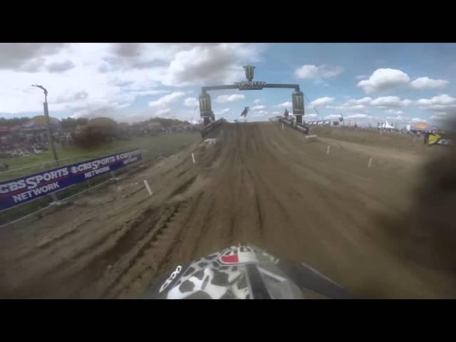 GoPro HD: Gautier Paulin Moto 1 FIM World Motocross Championship Lommel, Belgium