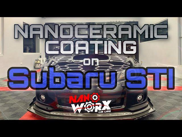 NanoCeramic Coating on Subaru STI by Nanoworx Car Care Tarlac