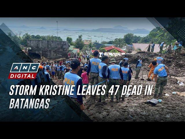 Storm Kristine leaves 47 dead in Batangas | ANC