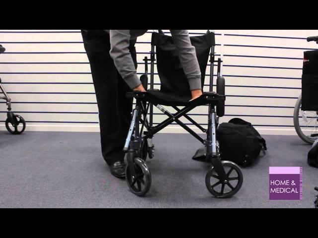 Using a Travelite Lightweight Folding Travel Wheelchair in a Bag