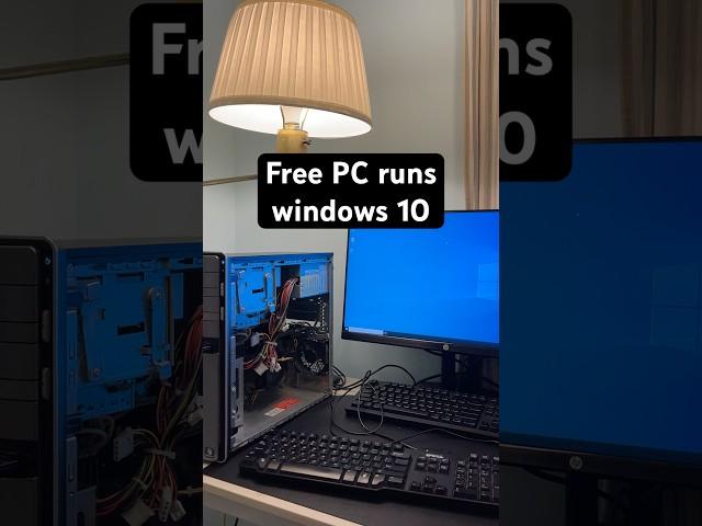 Windows 10 on a free 2012 PC #tech #techtok #pc #windows #upgrade #yaptech
