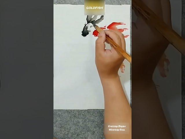 Three Little Goldfish in Ink: Quick Watercolor Techniques