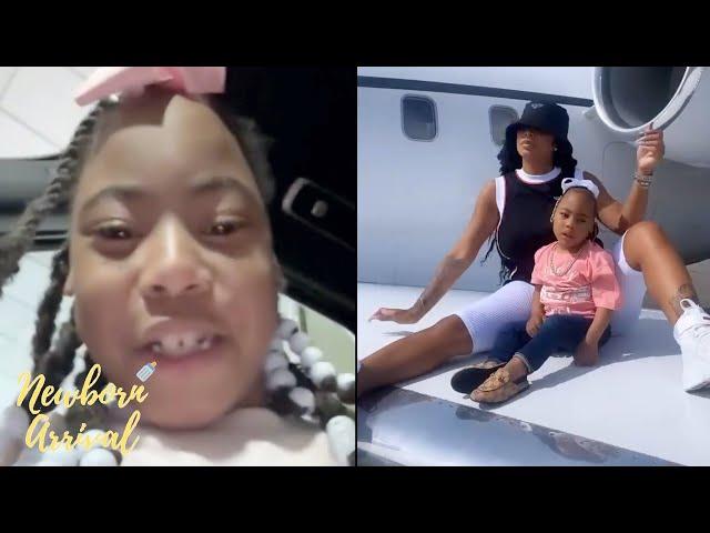 "I Got The Bank" Alexis Skyy's Daughter Alaiya Wants A Private Jet To Do Hostings! 