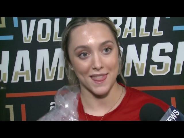 Nebraska DS Laney Choboy Hallway Press Conference (12/15/23)
