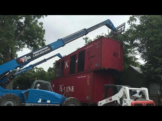 'Tiny Home' developer refurbishes shipping container