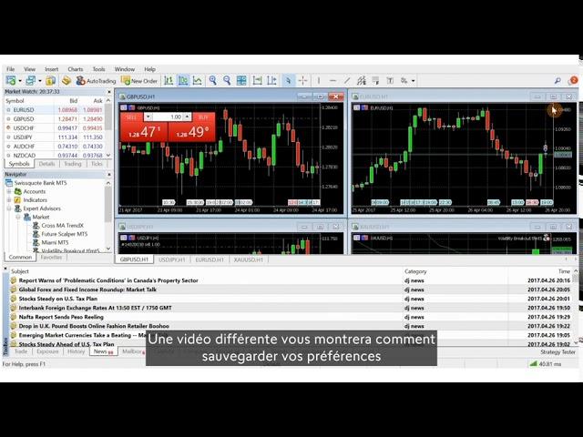 Apprenez à trader le Forex – 17. Introduction à MT5 | Swissquote