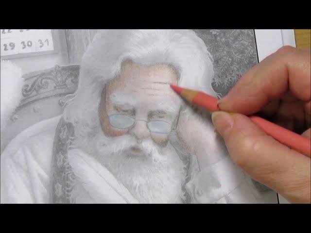 Santa Claus  in the office - Weihnachtsmann im Büro - Coloring Book Santa`s Christmas Part 1