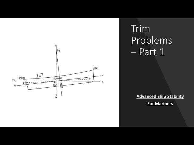 Trim Problems (Part 1) - Advanced Ship Stability for Mariners
