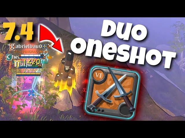 DUO Oneshot Daggerpair | PvP With Viewers | Albion Online