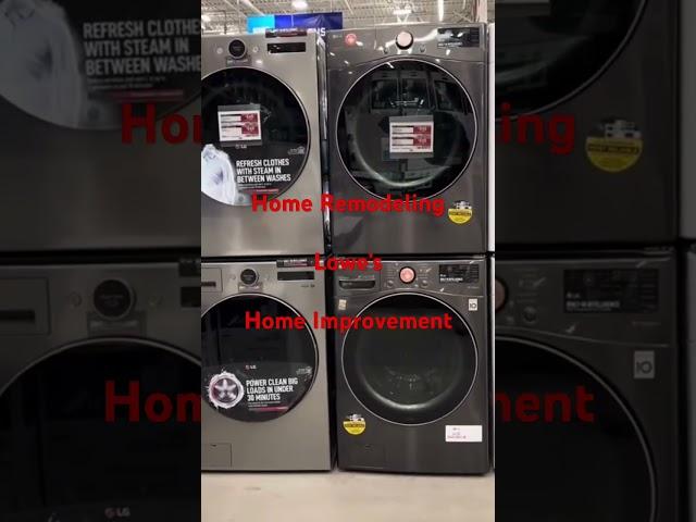 Lowe’s Home Improvement Washer and Dryer Stack