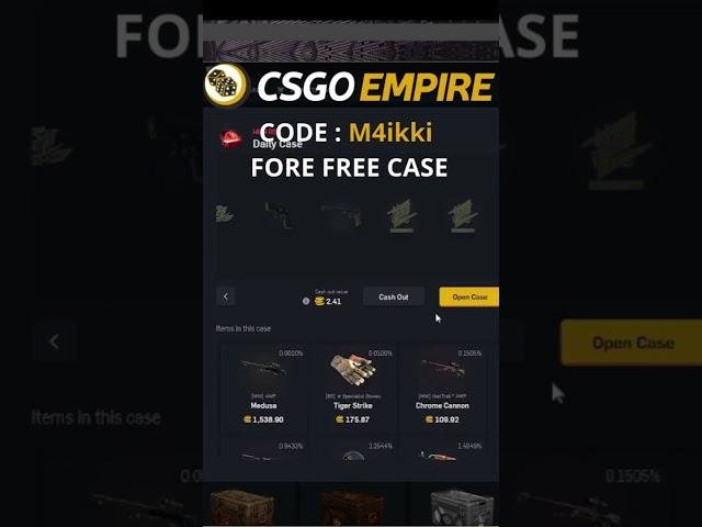 Day 15 opening csgoempire daily case #csgoempire #csgo #giveaway