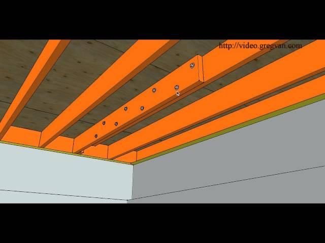 How To Repair Cut or Damaged Floor Joist – Bolting New Joist To Existing