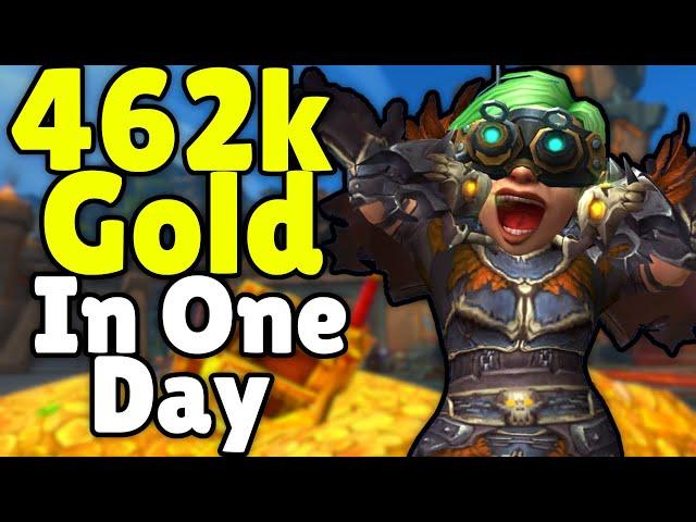 462k In One Day! In WoW - Today In Gold Making, Gold Farming