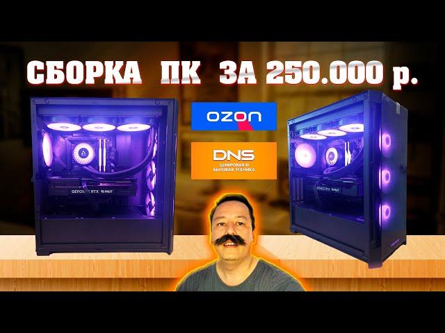 Сборка ПК за 250к из ДНС + Ozon. Компьютер за 250.000 рублей. Андервольт процессора Intel 13700KF