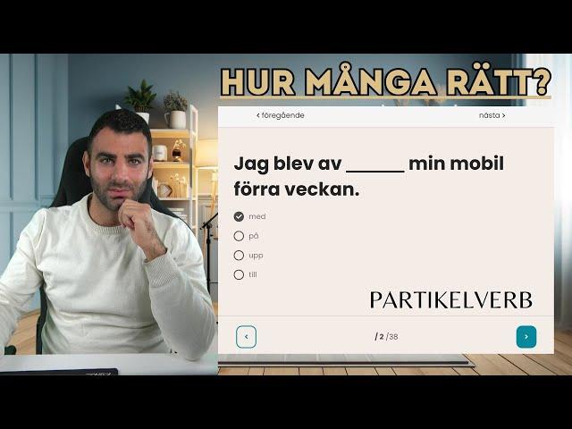 Hur många rätt kan du få? (Partikelverb)