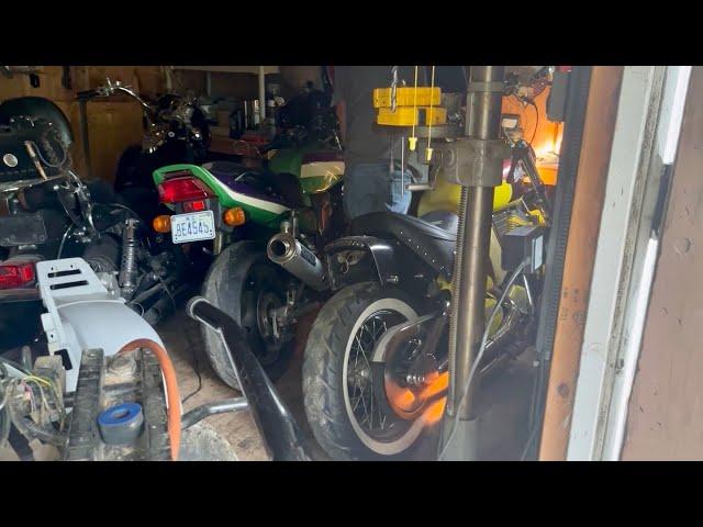 Guy shows me Motorcycle COLLECTION and sells me a bike for $500