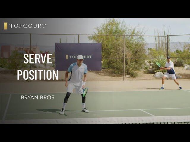 Bryan Brothers: Serve Position | TopCourt