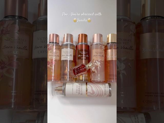 My top most favorite vanilla fragrance body mist #victoriasecret #kayali #perfume #bathandbodyworks