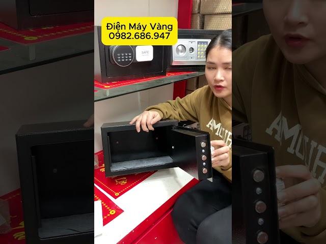 Két sắt mini sử dụng vân tay, tích hợp có chìa khóa cơ #ketmini #ketvantay #ketsatmini