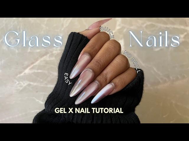 How To Do The VIRAL Glass Nails | Cat Eye Gel Polish HACKS You MUST Know! | gel x nails tutorial