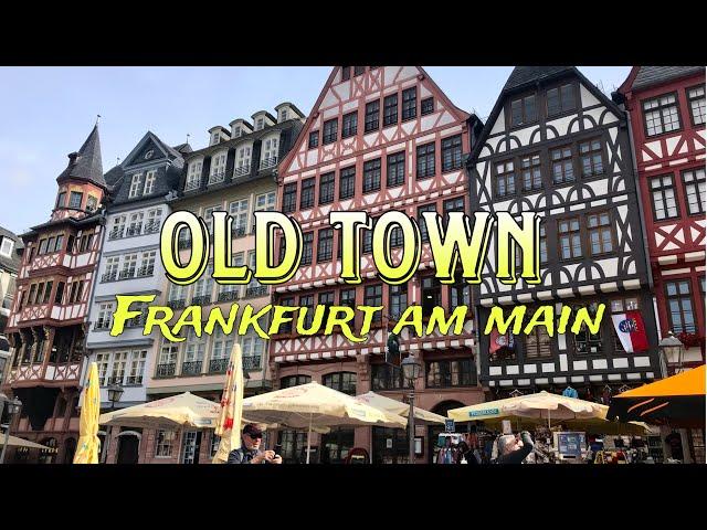 [4K] Old Town Frankfurt am Main | Altstadt | Römerberg | Germany | Walking Tour with Captions