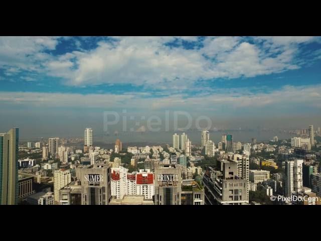 Mumbai Aerial View Stock Footage - 4k