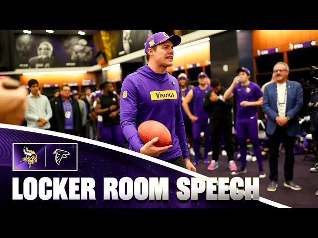 Kevin O’Connell’s Locker Room Speech After Minnesota Vikings Win Over Atlanta Falcons