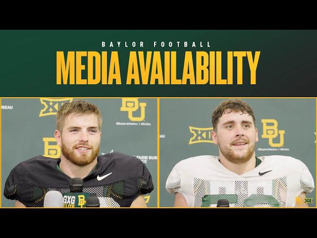 Baylor Football: Kyler Jordan and Campbell Barrington Media Availability (October 15, 2024)